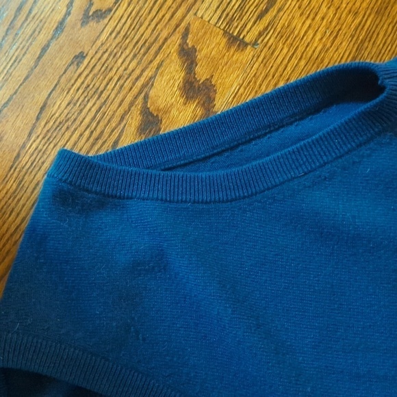 Brooks Brothers Blue Cashmere Vest 3 ply Scottish  soft sweater vest Sz XL - Picture 6 of 11